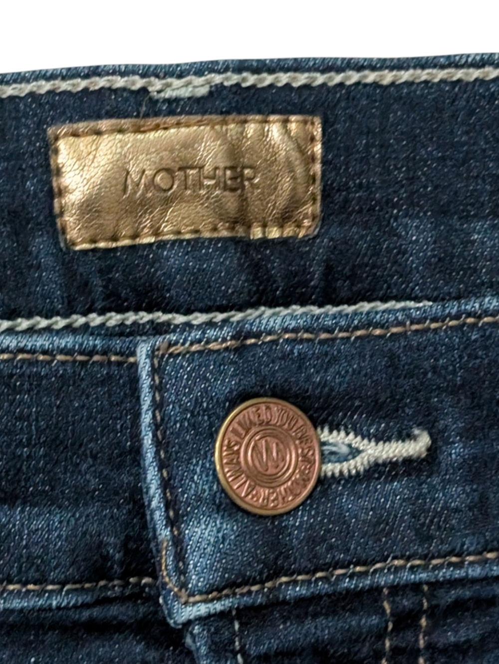 MOTHER The Insider Crop Step Fray Jeans - Off Limits Size 26 - Picture 6 of 10